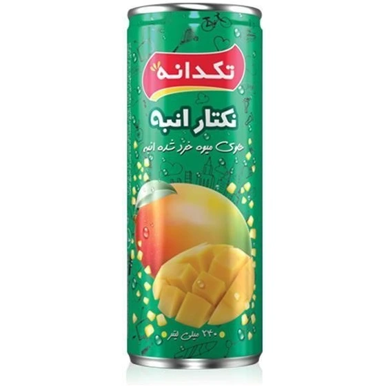 تكدانه-قوطي240سي سي انبه					